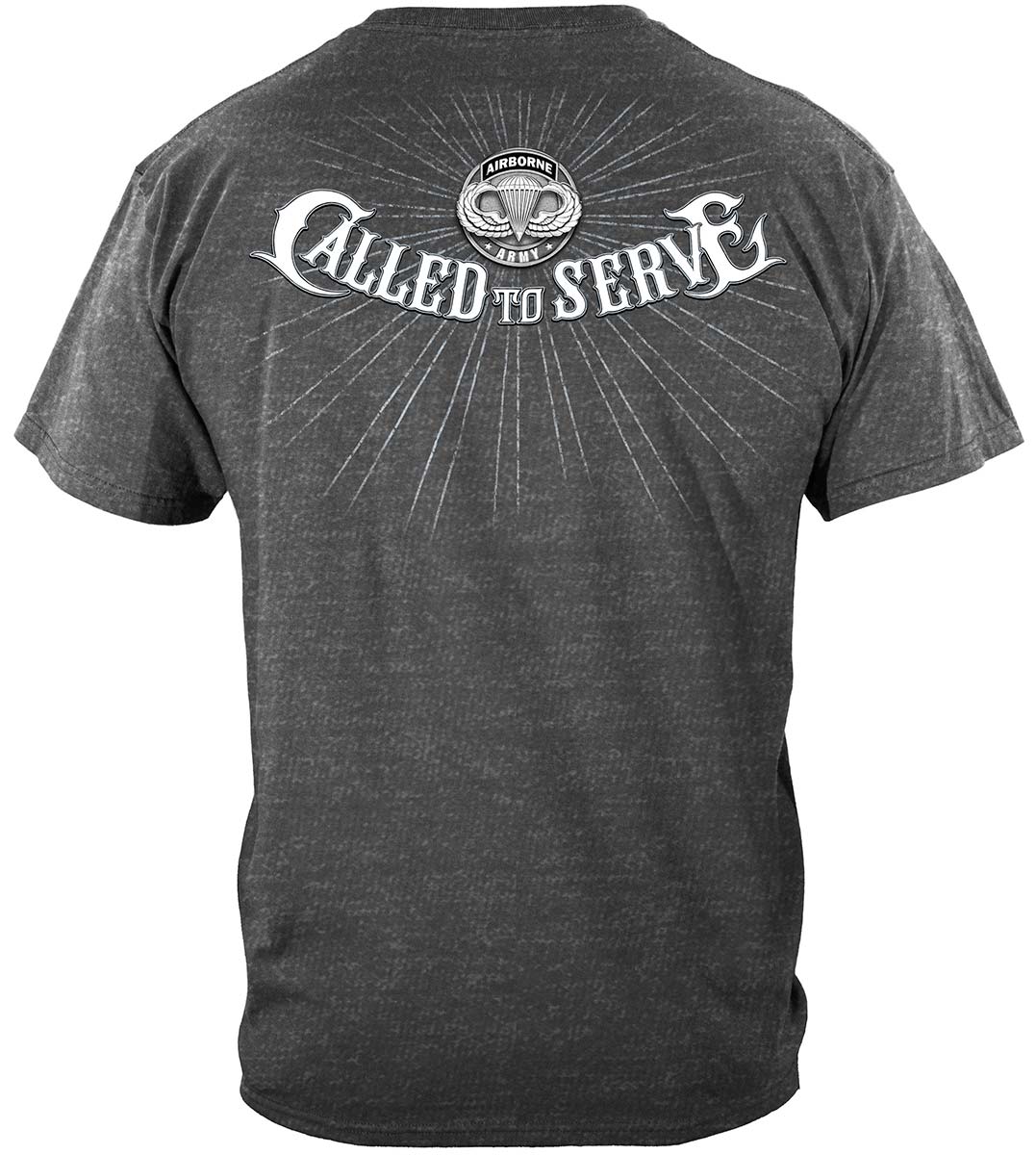 Call to Serve Airborne T-Shirt - back view