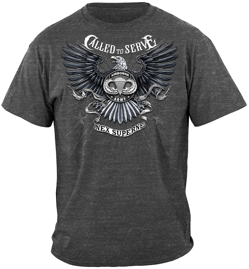 Call to Serve Airborne T-Shirt - front view