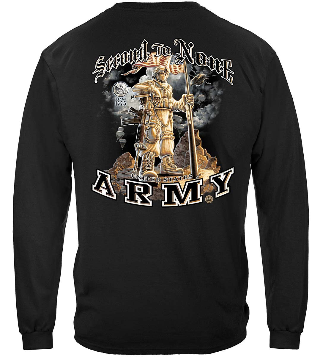 Army Second to None Classic Long Sleeve Shirt - back view