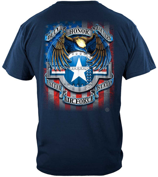 Air Force Star Shield T-Shirt - back view