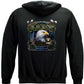 Army Eagle In Stone Hoodie - back view