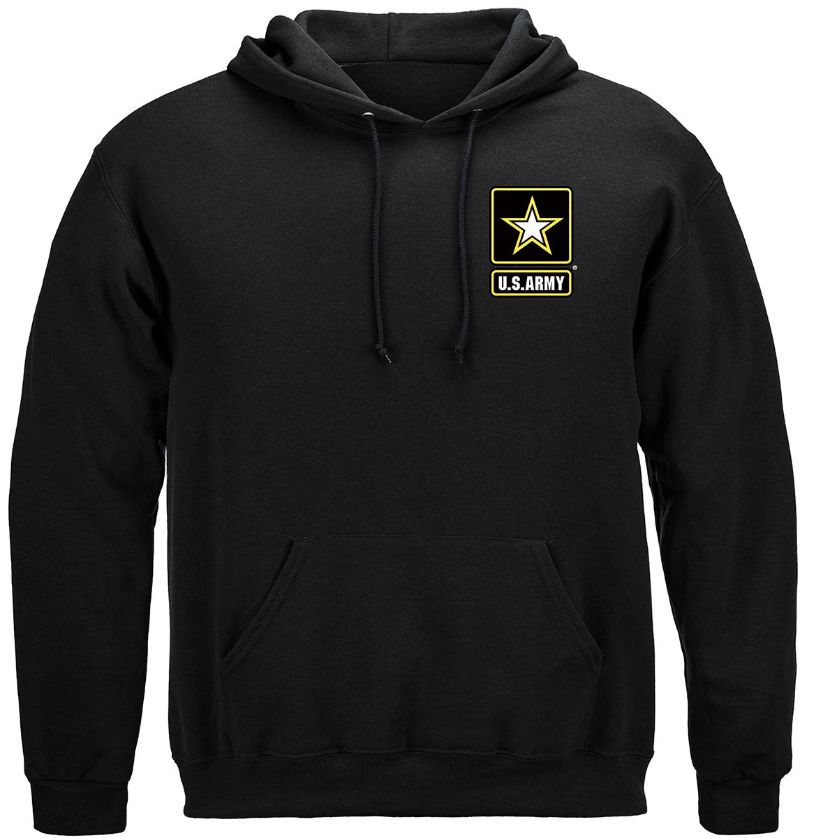 Army Eagle In Stone Hoodie - front view