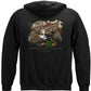 Army Eagle Antique This We'll Defend Hoodie - back view