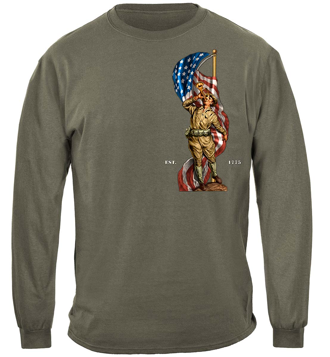 Army Doughboy Long Sleeve Shirt - front view