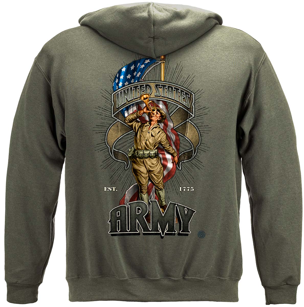 Army Doughboy Hoodie - back view