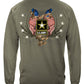 Army Star Double Flag Long Sleeve Shirt - back view