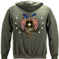 Army Star Double Flag Hoodie - back view