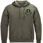 Army Star Double Flag Hoodie - front view