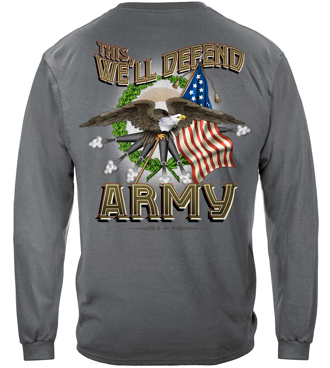 Army Cannons Long Sleeve Shirt - back view
