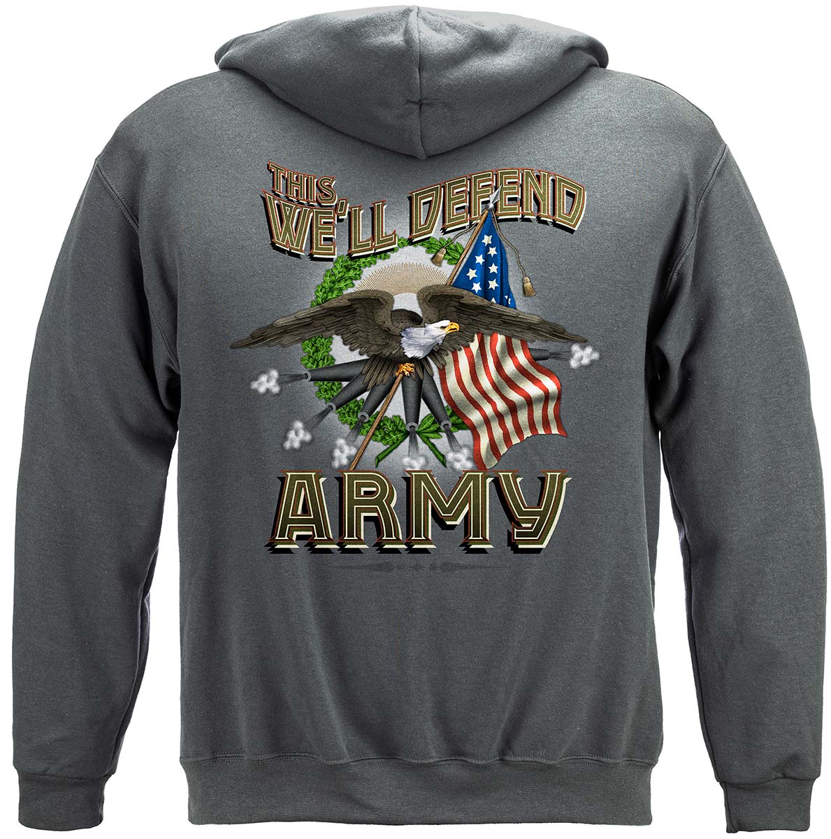 Army Cannons Hoodie - back view