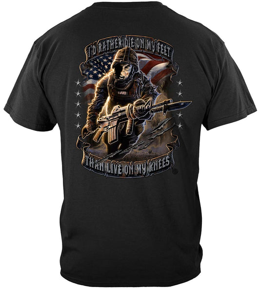 Rather Die on My Feet T-Shirt - back view