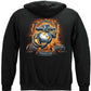 USMC Gold Lightning Time Honor Tradition Eagle Hoodie - back view