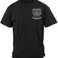 POW-MIA Biker with Rockers Silver Foil T-Shirt - front view