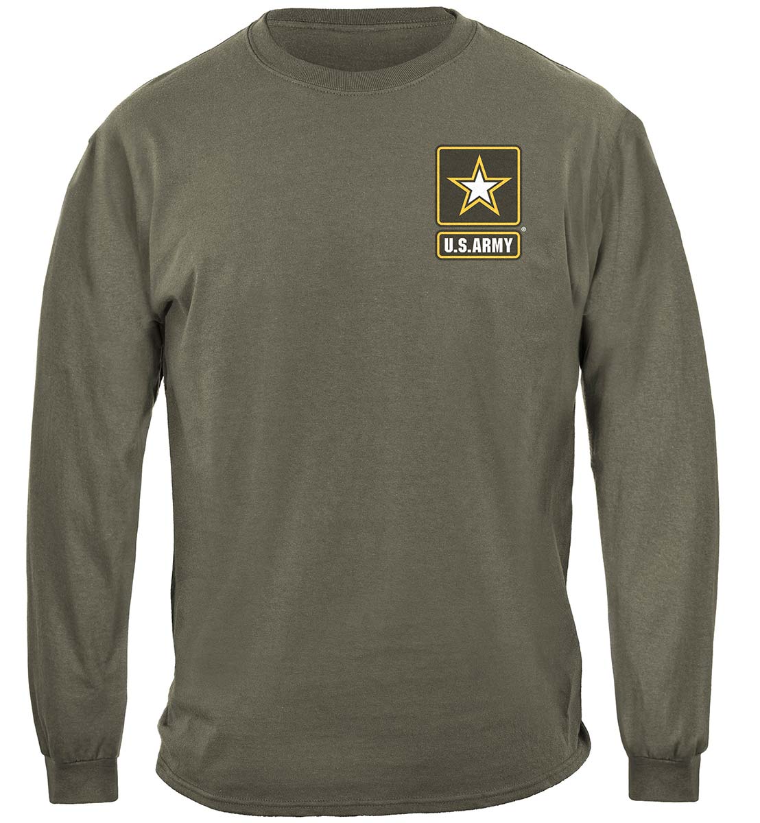 Army Strong Camo Snake Long Sleeve Shirt - front view