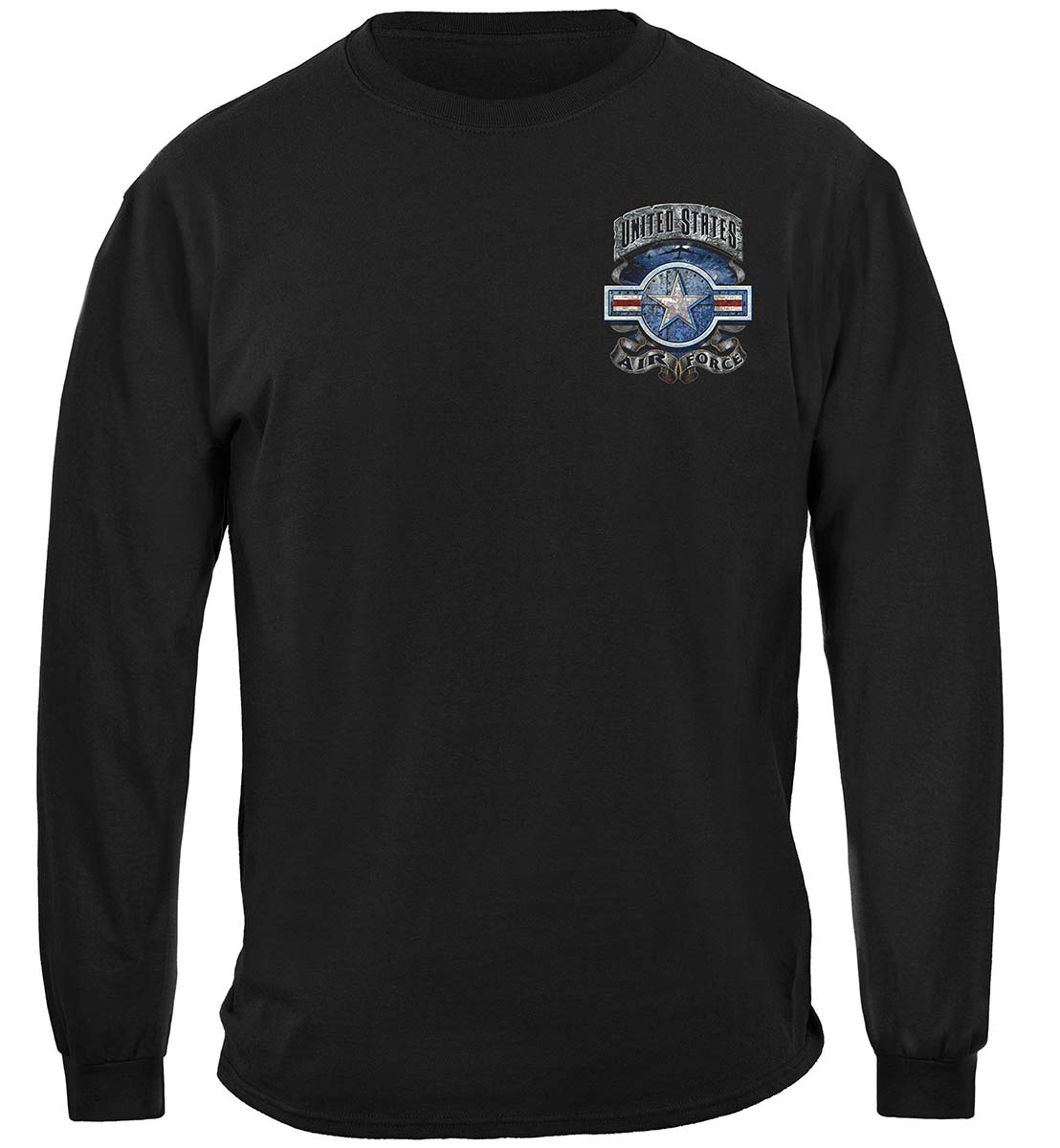 Air Force In Stone One Star Long Sleeve Shirt - front view