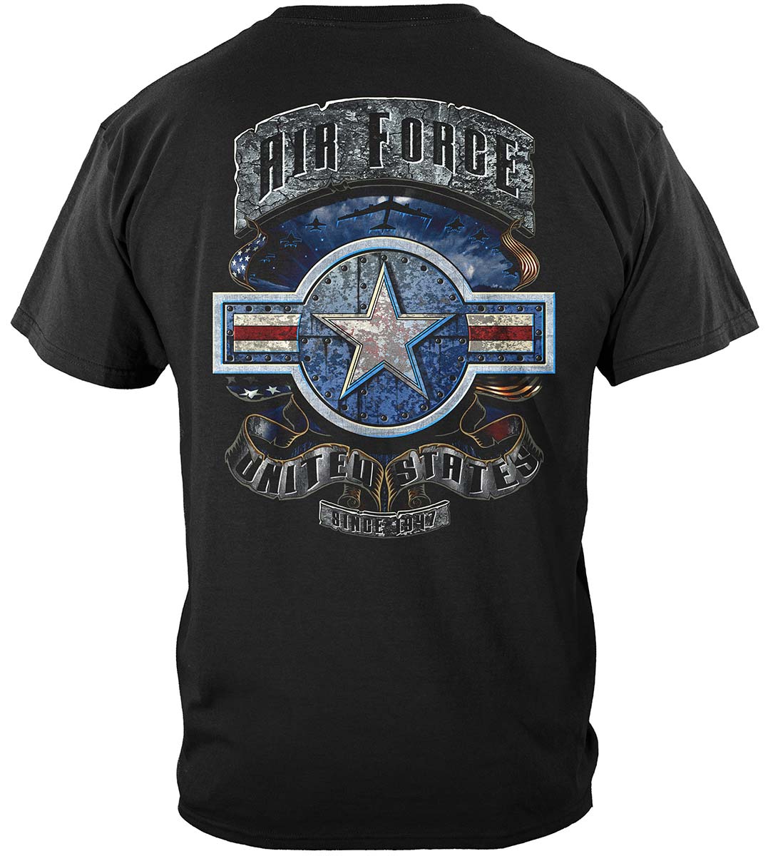 Air Force In Stone One Star T-Shirt - back view