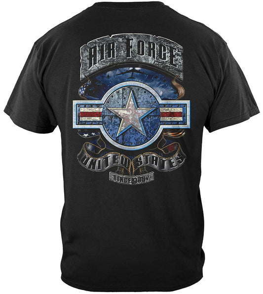 Air Force In Stone One Star T-Shirt - back view