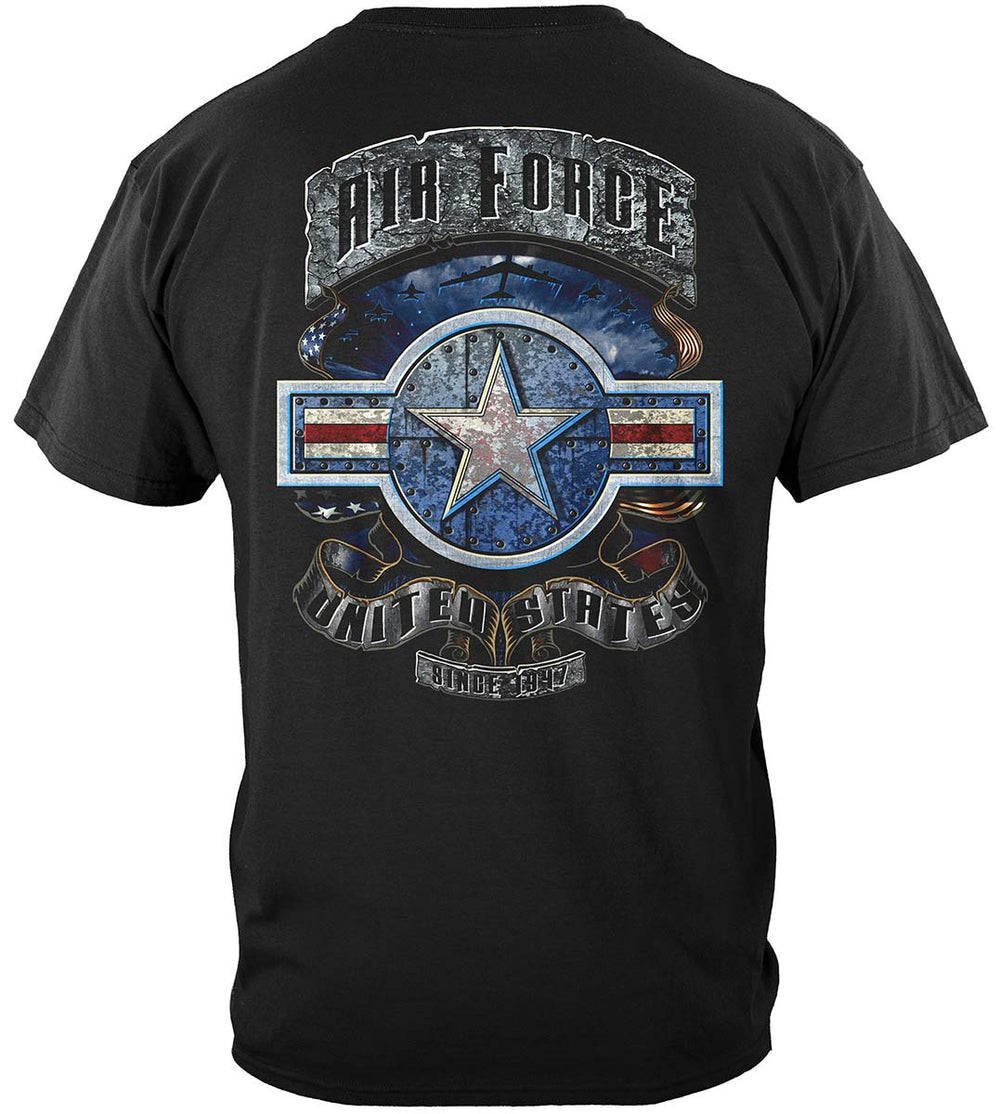 Air Force In Stone One Star T-Shirt - back view