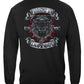 USMC First In Last Out Silver Foil Bulldog Long Sleeve Shirt - back view