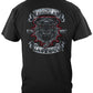 USMC First In Last Out Silver Foil Bulldog T-Shirt - back view