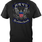 US Navy Steel Wings Biker Rocker Silver Foil T-Shirt - back view