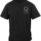 US Navy Steel Wings Biker Rocker Silver Foil T-Shirt - front view