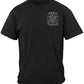 US Army Silver Stars Biker Rockers Silver Foil T-Shirt - front view