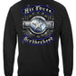 Air Force Steel Wings Biker Rockers Silver Foil Long Sleeve Shirt - back view
