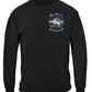 Air Force Steel Wings Biker Rockers Silver Foil Long Sleeve Shirt - front view