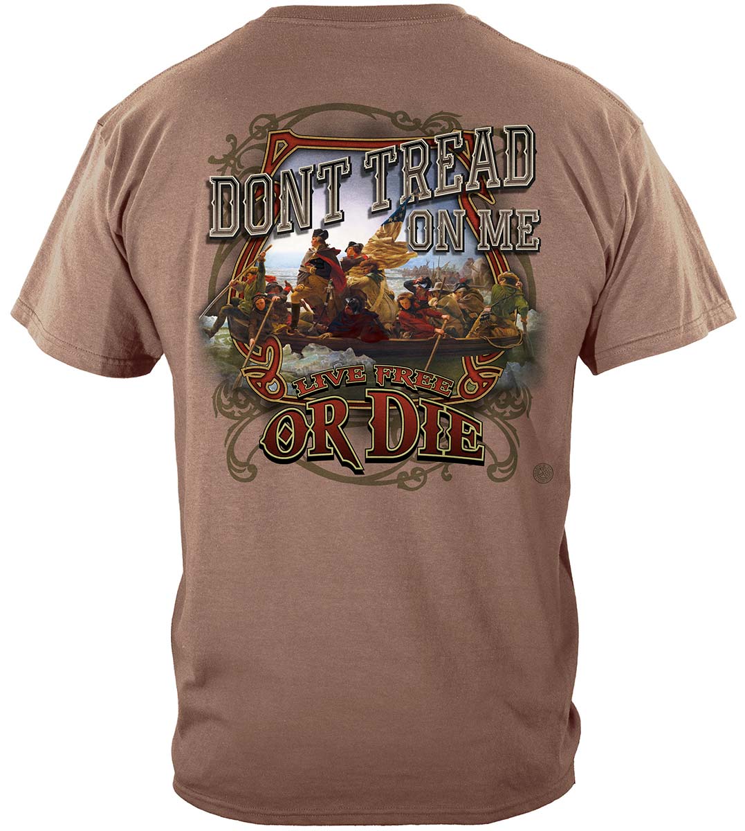 Washington Crossing the Delaware T-Shirt - back view