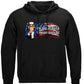 Uncle Sam Pack Your Bags Flag Hoodie - front view
