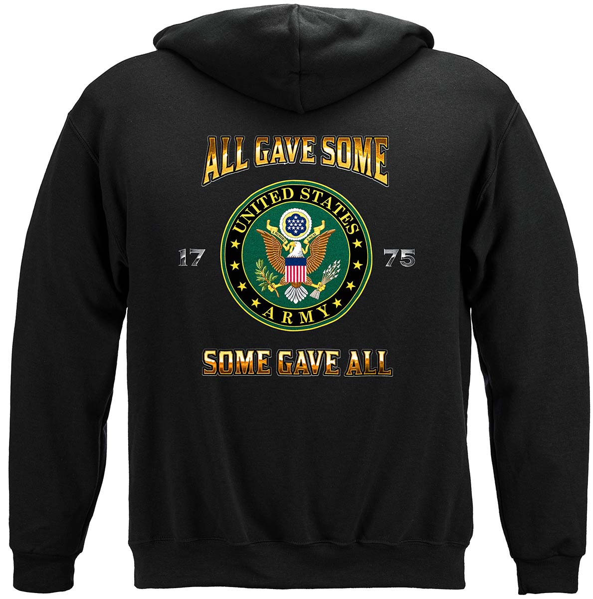 US Army All Gave Some Hoodie - back view