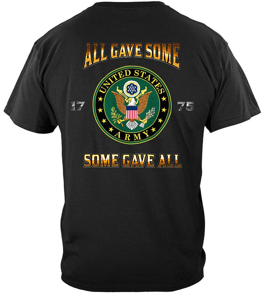 US Army All Gave Some T-Shirt - back view