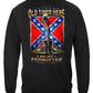 Dixieland Not Forgotten Soldiers Cross Long Sleeve Shirt - back view
