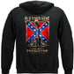 Dixieland Not Forgotten Soldiers Cross Hoodie - back view