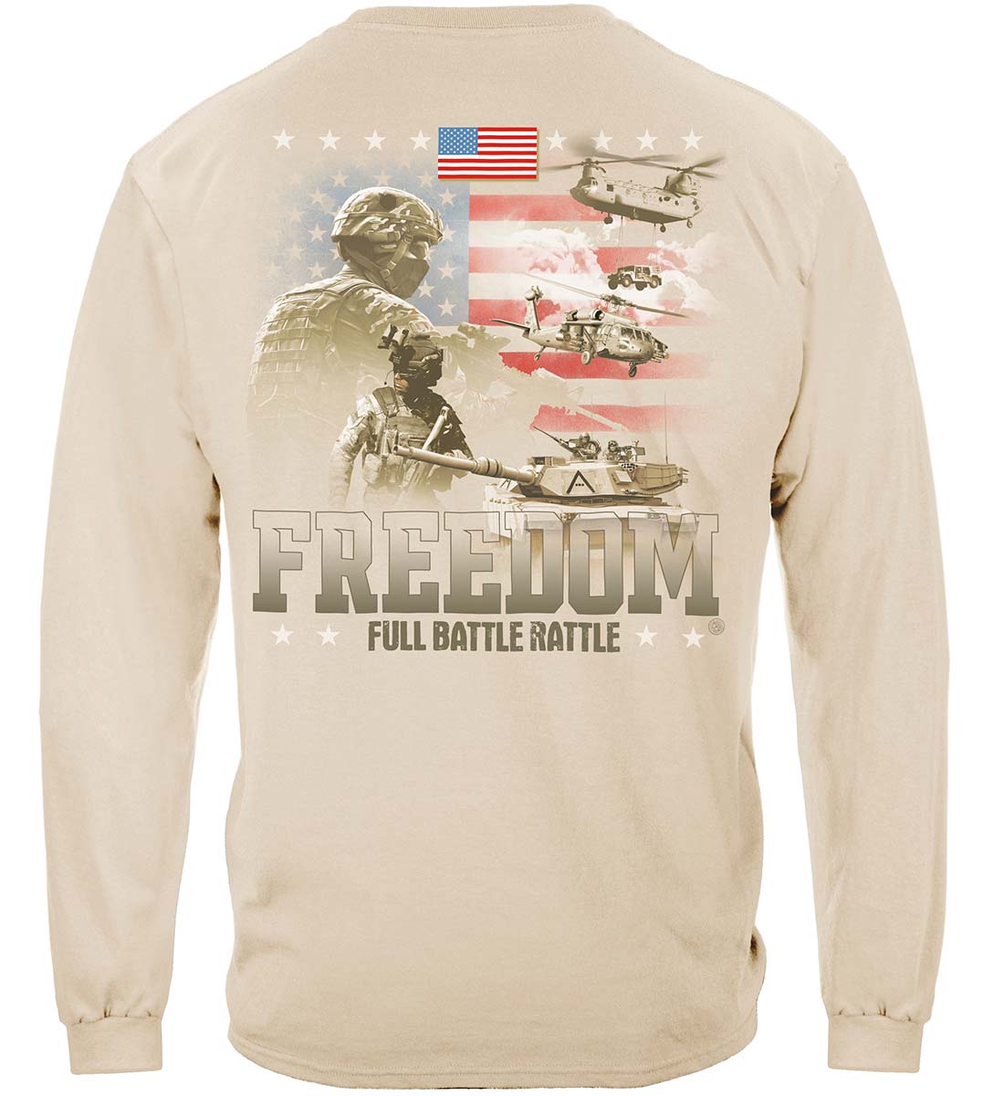 Freedom Full Battle Rattle Long Sleeve Shirt - back view