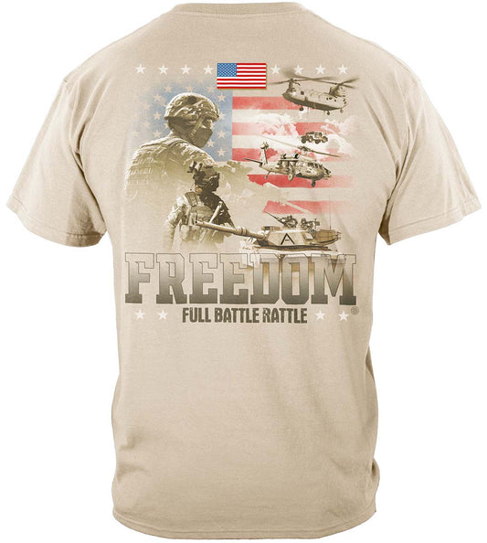 Freedom Full Battle Rattle T-Shirt - back view