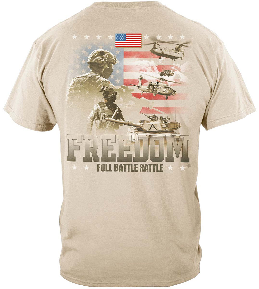 Freedom Full Battle Rattle T-Shirt - back view