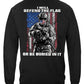 American Flag Defend It or Be Buried In It Long Sleeve Shirt - back view