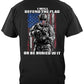 American Flag Defend It or Be Buried In It T-Shirt - back view