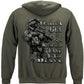 I Carry a Gun Because a Tank Is Too Heavy Hoodie - back view