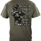 I Carry a Gun Because a Tank Is Too Heavy T-Shirt - back view