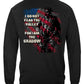 American Flag Soldier I Am the Shadow Long Sleeve Shirt - back view