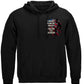 American Flag Soldier I Am the Shadow Hoodie - front view