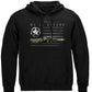 Army Patriotic Flag Hoodie - front view