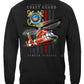 Coast Guard Patriotic Flag Long Sleeve Shirt - back view