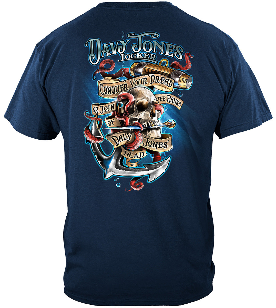 US Navy Sailors Davy Jones' Locker T-Shirt - back view