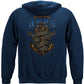 US Navy A Smooth Sea Never Made a Good Sailor Hoodie - back view