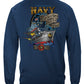 US Navy Sailors Are Not Born They Are Forged by the Sea Long Sleeve Shirt - back view
