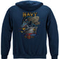 US Navy Sailors Are Not Born They Are Forged by the Sea Hoodie - back view